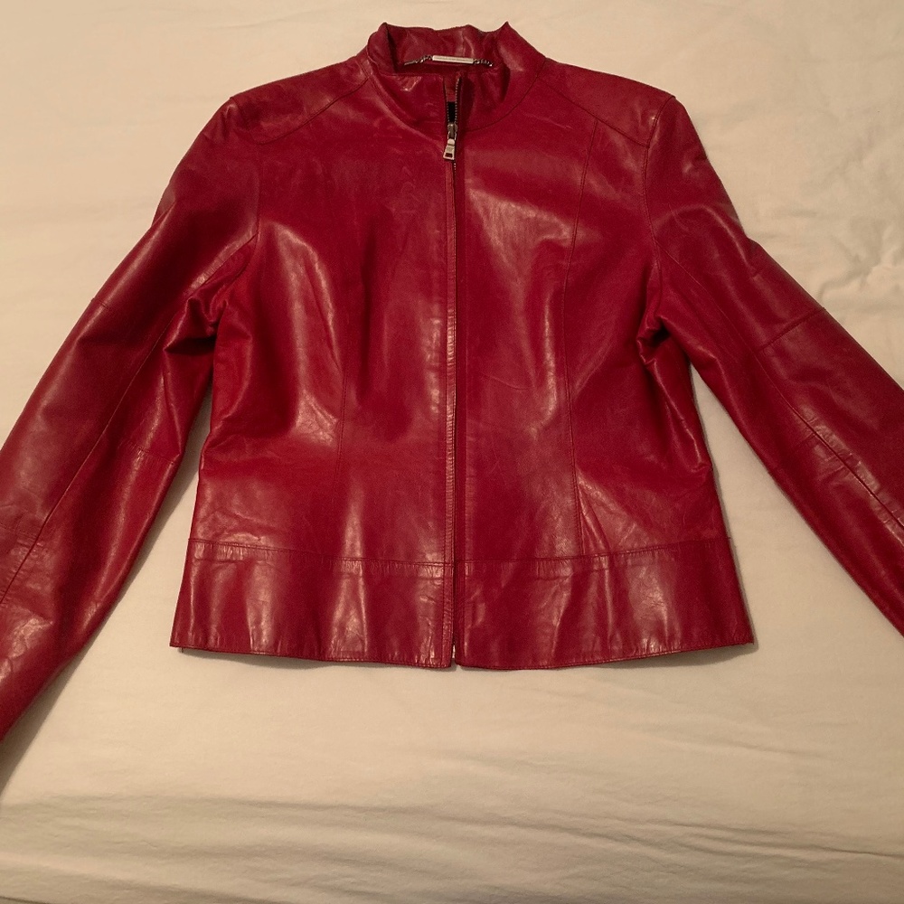 Andrew Marc, Red Leather Jacket
